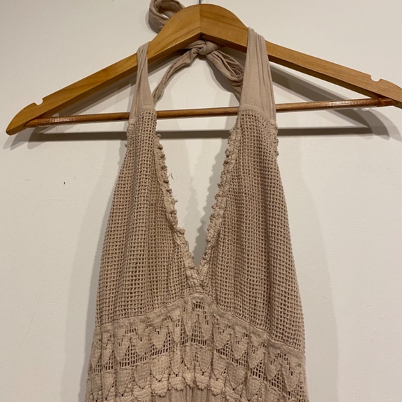 Seaspice Resort Beige Halter Neck Midi Dress - Picture 6 of 6